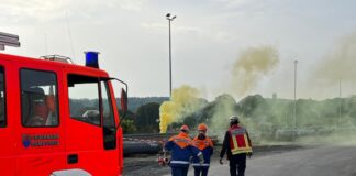 Die Wülfrather Feuerwehr beteiligte sich an der "Bergischen Großübung". Foto: Feuerwehr