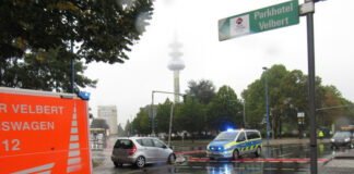Am Mittwochvormittag baute eine 34-Jährige im Kreuzungsbereich Berliner Straße und Rheinlandstraße einen Unfall. Foto: Polizei