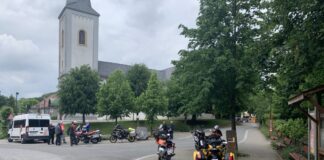 Die Biker auf ihrer ersten Motorradtour. Foto: BV Düssel