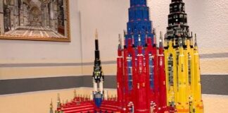 Der Dom aus Klemmbau-Steinen. Bild: Gemeinde