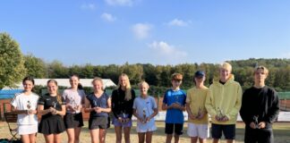 Tolle Spiele lieferten sich die NBV-Club- und Vizemeister: Klara von zur Gathen, Marika Hübinger, Maria Nagel, Sina Eick, Nelli Groß, Amelie Schumacher, Luis Bischoff, Noah Häntzschel, Till Schneider und Felix Heck. Foto: NBV