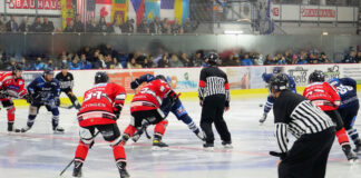Die Ratinger Ice Aliens treffen aus die Gäste aus Neuwied. Foto: Ice Aliens