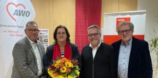 Auf Einladung der Arbeitsgemeinschaft 60plus der SPD Haan und der Arbeiterwohlfahrt besuchte die Bundestagsabgeordnete Kerstin Griese die AWO auf der Breidenhofer Straße. Foto: SPD