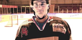 Luc Mansfeld im Trikot der Ice Aliens. Foto: Ice Aliens