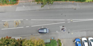 Übersichtsaufnahme der Unfallstelle. Foto: Polizei