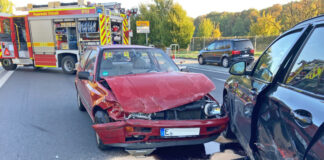 Die Unfallstelle in Hochdahl. Foto: Polizei