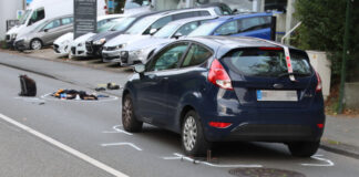 Eine Aufnahme von der Unfallstelle an der Wilhelmstraße. Foto: Polizei