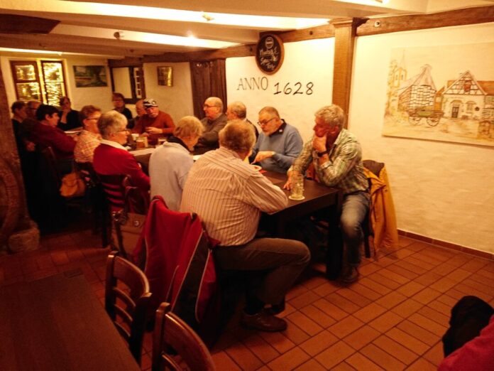 Rund 20 Teilnehmende zählte der Bürgerverein zum Jahresstart am Stammtisch. Foto: BV Düssel