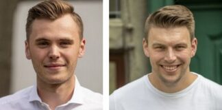 Moritz Zur ist ein neues Ratsmitglied, Felix Rauch der neue stellvertretende Fraktionsvorsitzende der Wülfrather Gruppe. Fotos: WG