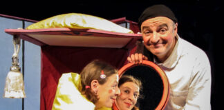 Das Theater Kreuz & Quer kommt mit dem Stück „Schneewitte und der letzte Fruchtzwerg“ ins Lux. Foto: Theater Kreuz & Quer