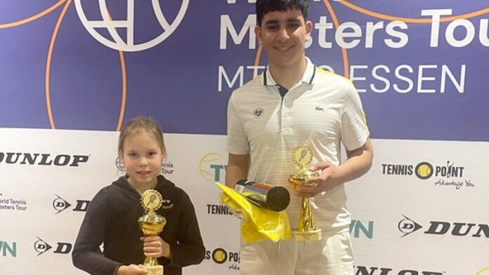 Starke Leistung von den NBV-Tennis-Youngsters: Marlen Höfner (10 Jahre) wurde Vize-Verbandsmeisterin in der U11 und Ilian Mechbal (13 Jahre) Verbandsmeister in der U14 Konkurrenz. Foto: NBV
