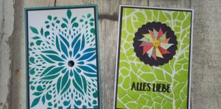 Beim Stenciling-Workshop der VHS werden mit Schablonen schöne Hintergründe gezaubert. Foto: Anja Bley