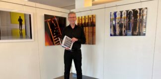 Michael Franke stellt Kunst im Rathausfoyer aus. Foto: Stadt Wülfrath