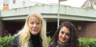 Die städtische Gleichstellungsbeauftragte Nadine Mauch und Helda Kutish, Sprecherin der Internationalen Frauengruppe. Foto: Verein