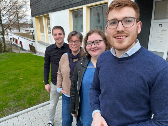 Der Vorstand der Wülfrather SPD (von rechts): Niels Sperling, Ann Kathrin Buschmann, Melanie Brans und Robert Hoffmann. Foto: SPD