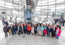 Die Engagierten aus Ratingen und Niederberg bei ihrem Berlin-Besuch. Foto: Bundespresseamt