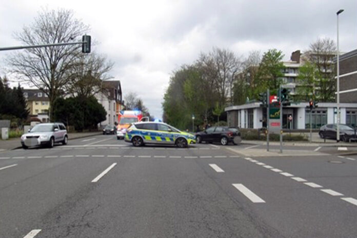 Die Unfallstelle in Hilden. Foto: Polizei