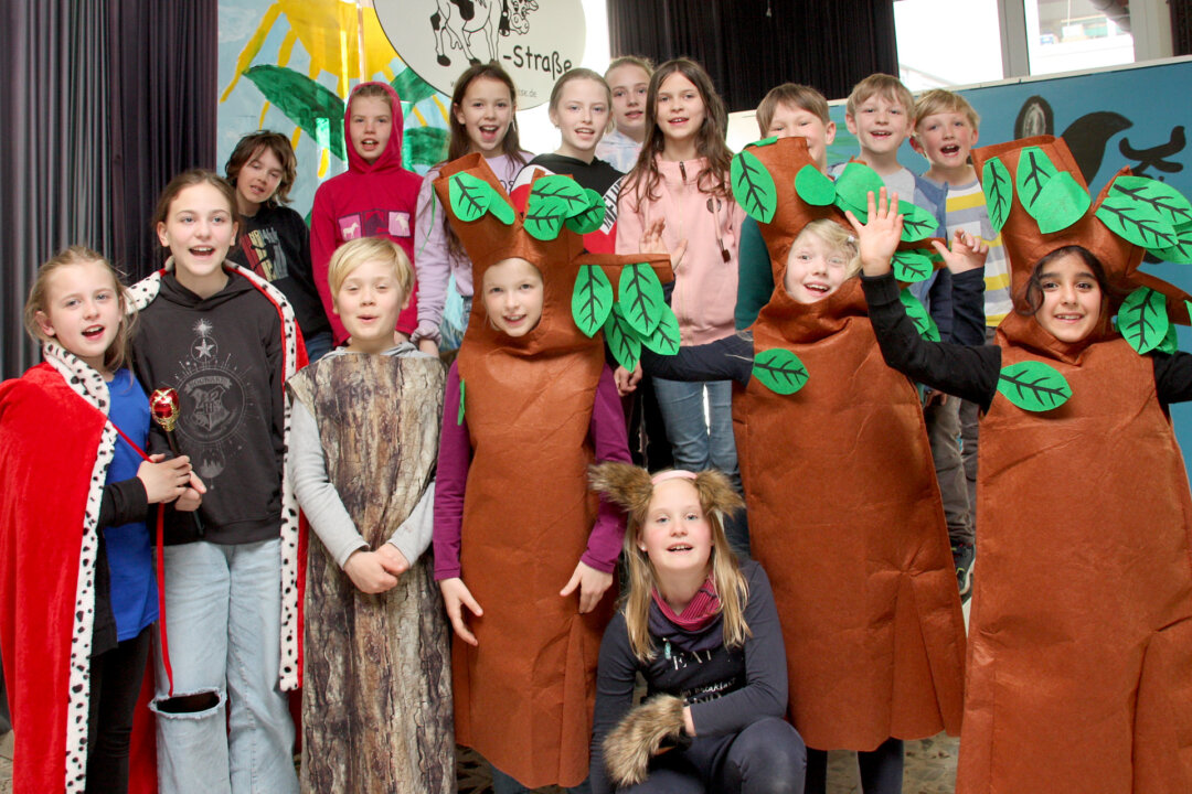Am 8. Mai hat die Theater-AG der Grundschule Kuhstraße ihren ersten großen Auftritt. Foto: privat