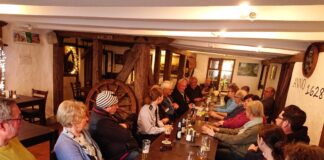 25 Teilnehmende haben an dem Stammtisch teilgenommen. Foto: Bürgerverein Düssel