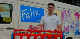 Erion Diku gehört jetzt zum Spielmobil-Team. Foto: Stadt Ratingen
