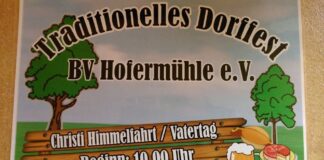 Dorffest am “Vatertag” in der Hofermühle