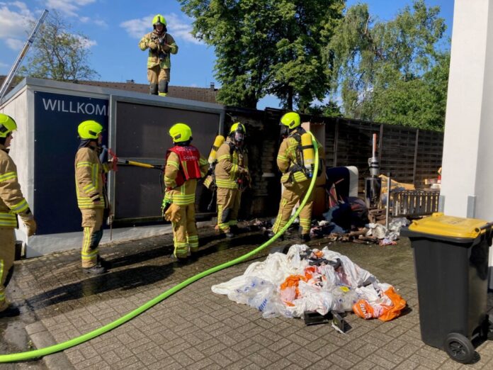 Am Wieselweg kam es zu dem Einsatz für die Feuerwehr. Foto: FW Ratingen