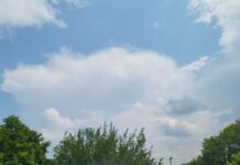 Der Himmel über Neviges - derzeit sieht es nicht nach Unwetter aus. Das kann sich jedoch ändern. Foto: Volkmann