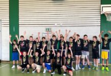 Die Freude bei den jungen Spielern ist groß: die "Power Sonics" sind Kreisligameister. Foto: TuS o8 Lintorf