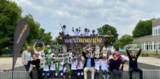 Westenergie, Kreisstadt Mettmann und skate-aid bieten den Skateboard-Workshop an. Foto: Westenergie
