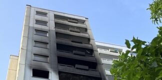 Die Geschosse über der Brandwohnung wurden ebenfalls mit Ruß beaufschlagt. Foto: Feuerwehr Haan
