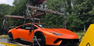 Der Lamborghini wurde sichergestellt. Foto: Polizei Essen