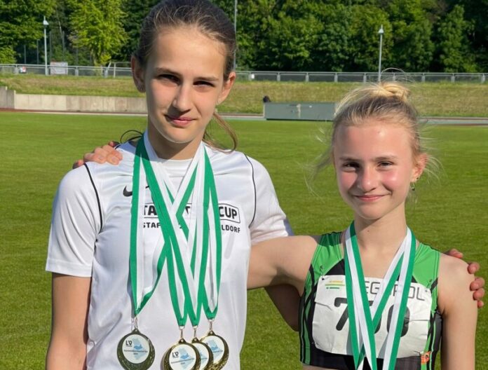 Matilda Leowald und Marie Hensel starten für den TV Ratingen. Foto: privat