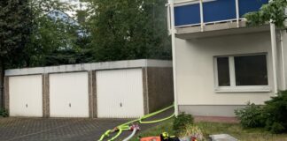 Der Einsatzort an der Bergstraße. Foto: FW Ratingen