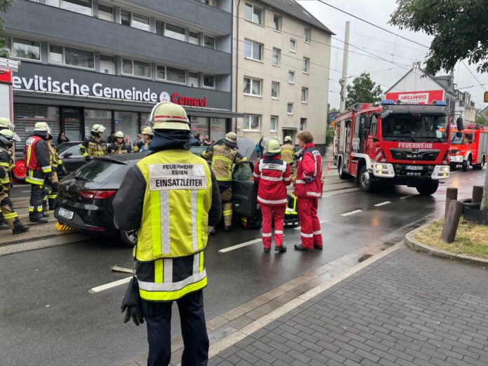 Die Einsatzstelle in Altendorf. Foto: Feuerwehr Essen