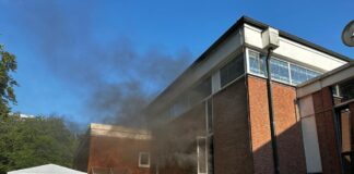 Die Einsatzstelle an der Willbecker Straße. Foto: FW Erkrath