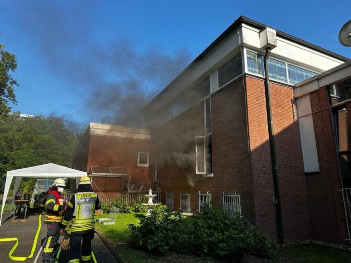 Die Einsatzstelle an der Willbecker Straße. Foto: FW Erkrath