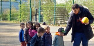 Ballsport wird im Kinder- und Familienzentrum Kirchendelle großgeschrieben. Foto: Kreisstadt Mettmann