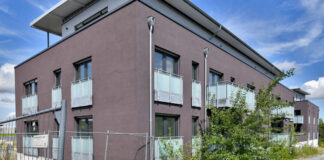 Blick auf die Gebäude von Haus Selbeck an der Rügenstraße in Heiligenhaus. Foto: Mathias Kehren