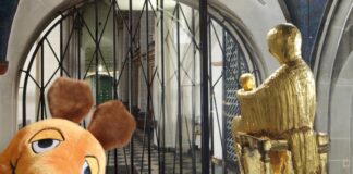 Die Maus in der Kapelle der Goldenen Madonna. Foto: Domschatz Essen