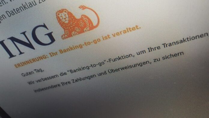 "Ihr Banking-to-go ist veraltet" heißt es in der E-Mail. Es handelt sich um Phishing. Foto: Volkmann