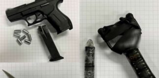Mehrere Waffen fanden Beamte bei zwei Kontrollen. Foto: Bundespolizei