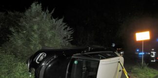 Bei einem Alleinunfall verlor ein 59-jähriger Mann die Kontrolle über sein Fahrzeug und wurde schwer verletzt. Foto: Polizei