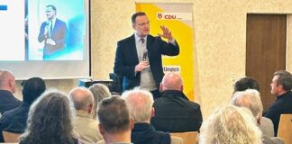 Jens Spahn hielt einen Vortrag vor rund 120 Gästen. Foto: CDU