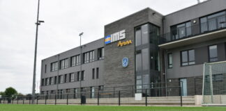 Das Stadion Velbert trägt den Namen IMS-Arena und ist Spielstätte der SSVg. Foto: Mathias Kehren