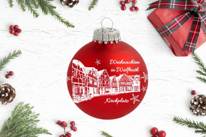 Die neue Weihnachtskugel mit Wülfrath-Motiv. Bild: privat