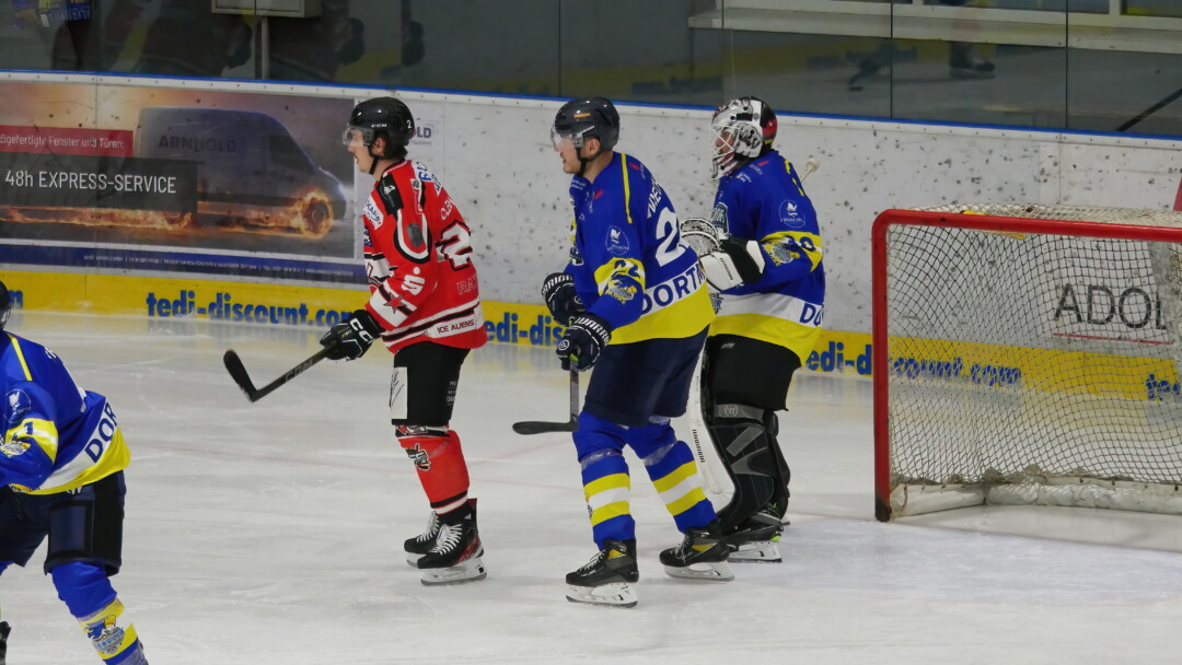 Spannend blieb die Partie bis zum Schluss. Foto: Ratinger Ice Aliens
