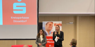 Die Präsentation bei Kreissparkasse Düsseldorf. Foto: Sparkasse