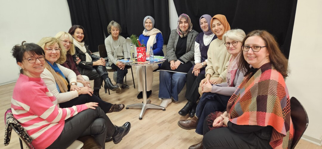 Zum Stammtisch begrüßt wurde die Wülfrather Kardelen-Gruppe. Foto: Stadt Wülfrath