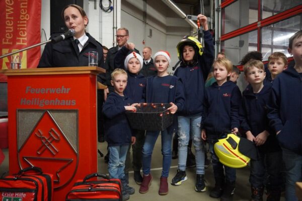 Feuerwehrveranstaltung mit Kindern in Heiligenhaus