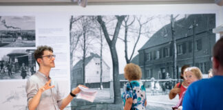 Eine öffentliche Führung mit Marius Hirschfeld. Foto: SHOS/OSLM/Langen